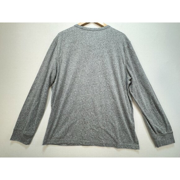 Untuckit Mens Long-Sleeve Henley Shirt Size XL Gray Casual Ultrasoft Crew Neck - Picture 7 of 11
